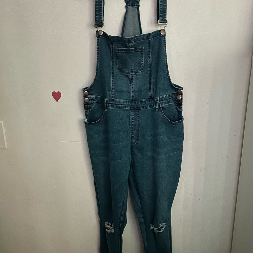 American Bazi Blue Denim Overalls